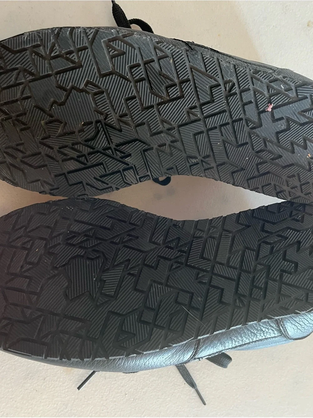 SAS Black Leather Lace-Up Sneakers
